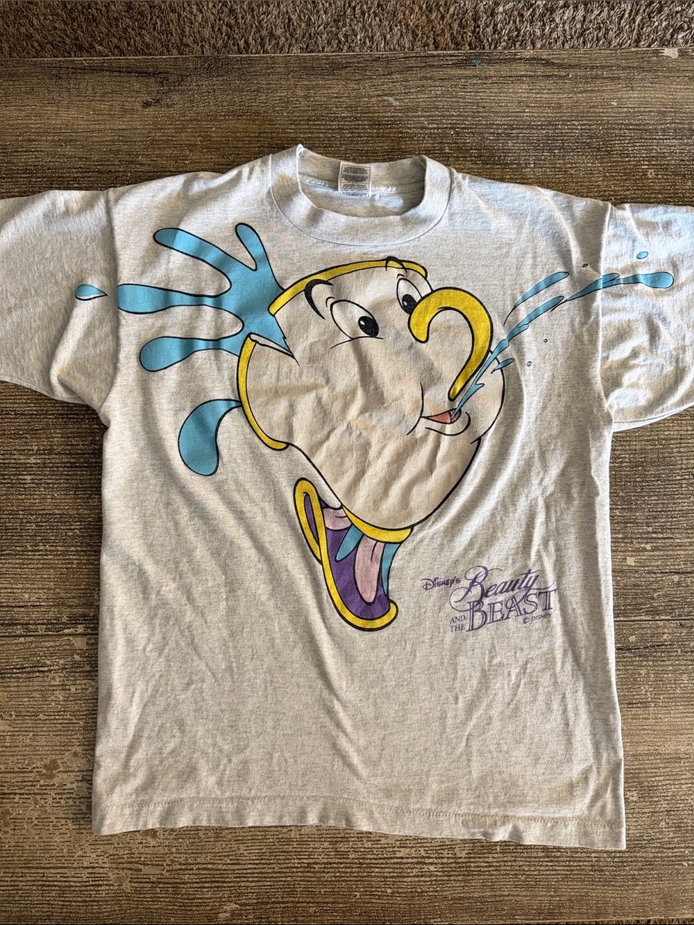 Vintage Disney Beauty and the Beast Chip graphic t shirt